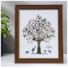 Фоторамка пластик 20х25 см "Горький шоколад с карамелью" 28,4х23,4х2 см 5037784 Сима ленд