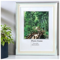 Фоторамка пластик 30х40 см "Светлая бирюза и сливки" 46,8х36,8х2 см 5037766 Сима ленд