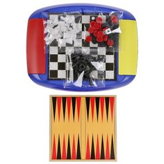 Шахматы магнитные 3 в 1 (шахматы, шашки, нарды) Играем вместе