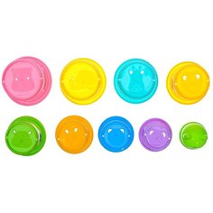 Игрушка развивающая пирамидка "Теремок" стаканчики, 11 предметов, №SL-00883 2886199 Zabiaka