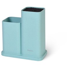 Подставка с двумя отделениями 10x10x23+10x10х17см, цвет ТИФФАНИ (пластик) Fissman