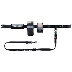 Пояс с поводком для бега Hunter Tacoma Active черный/бежевый 120 см (1 шт)