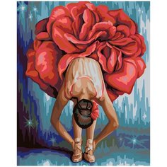 Картина по номерам на холсте 50х40 "Танцовщица" Selfica