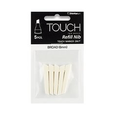 Набор перьев BROAD TIP скошенный наконечник 5шт Touch