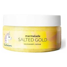 The Unicorn Мерцающий скраб солевой c шиммером блёстками Marmalade Salted Gold (Золотой)