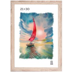 Рамка МДФ 21х30 цвет слоновая кость 102 Зебра