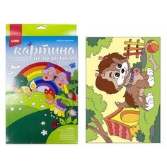 Набор для творчества LORI Картина по номерам для малышей "Щенок-озорник"