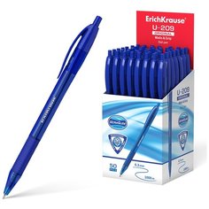 Ручка шариковая автоматическая ErichKrause U-209 Original Matic&Grip 1.0, Ultra Glide Technology, цвет чернил синий (в коробке по 50 шт.)