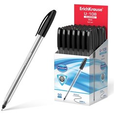 Ручка шариковая ErichKrause U-108 Classic Stick 1.0, Ultra Glide Technology, цвет чернил черный (в коробке по 50 шт.)