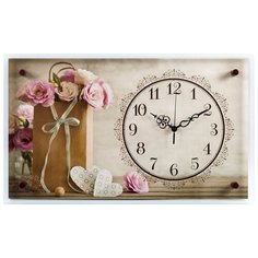 Часы настенные "Цветочки в пакетике" 6036-127 Рубин
