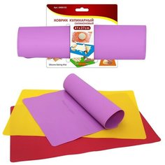 Коврик кулинарный силиконовый, 41х27см МультиДом