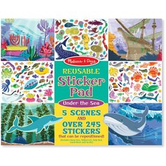 Melissa&Doug Набор стикеров с фоном "Морская жизнь"