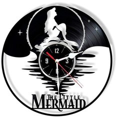 Настенные часы из виниловой пластинки "Русалочка" №2 Vinyl Lab