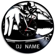 Настенные часы из виниловой пластинки "DJ" №5 Vinyl Lab