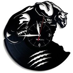 Настенные часы из виниловой пластинки "Пантера" Vinyl Lab