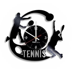 Настенные часы из виниловой пластинки "Теннис" №2 Vinyl Lab