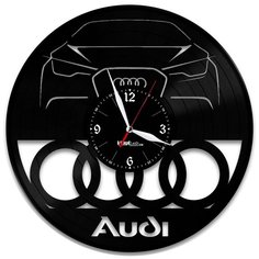 Настенные часы из виниловой пластинки "Audi" №5 Vinyl Lab