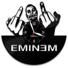 Настенные часы из виниловой пластинки "Eminem" №3 Vinyl Lab