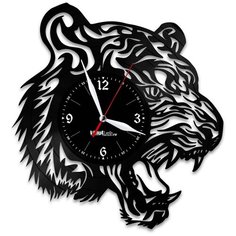 Настенные часы из виниловой пластинки "Тигр" №2 Vinyl Lab