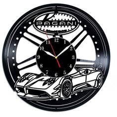 Настенные часы из виниловой пластинки "Pagani" Vinyl Lab