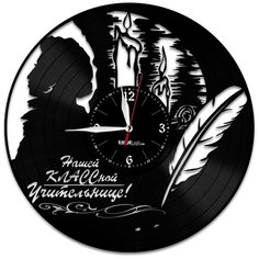 Настенные часы из виниловой пластинки "Литература" Vinyl Lab