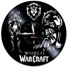 Настенные часы из виниловой пластинки "WarCraft" №3 Vinyl Lab