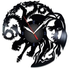 Настенные часы из виниловой пластинки "Игра Престолов" №3 Vinyl Lab