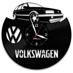 Настенные часы из виниловой пластинки "Volkswagen" №4 Vinyl Lab