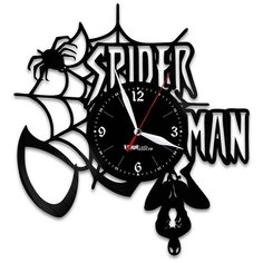 Настенные часы из виниловой пластинки "Человек-паук" №2 Vinyl Lab