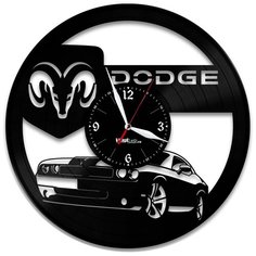 Настенные часы из виниловой пластинки "Dodge" №4 Vinyl Lab