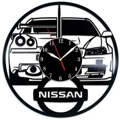 Настенные часы из виниловой пластинки "Nissan" Vinyl Lab