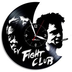Настенные часы из виниловой пластинки "Бойцовский клуб" №2 Vinyl Lab