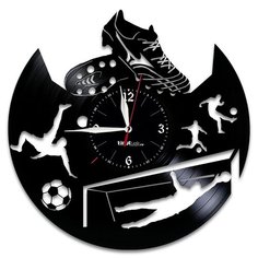 Настенные часы из виниловой пластинки "Футбол" Vinyl Lab
