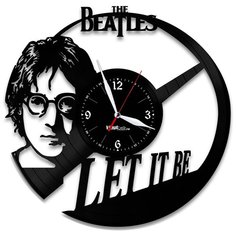 Настенные часы из виниловой пластинки "John Lennon" №2 Vinyl Lab