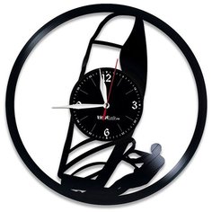 Настенные часы из виниловой пластинки "Виндсерфинг" Vinyl Lab