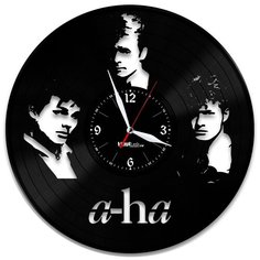 Настенные часы из виниловой пластинки "A-HA" Vinyl Lab