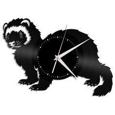 Настенные часы из виниловой пластинки "Хорек" Vinyl Lab