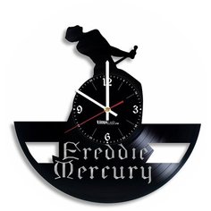 Настенные часы из виниловой пластинки "Фредди Меркури" №1 Vinyl Lab