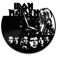 Настенные часы из виниловой пластинки "Iron Maiden" Vinyl Lab