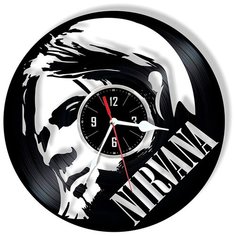 Настенные часы из виниловой пластинки "Nirvana" Vinyl Lab