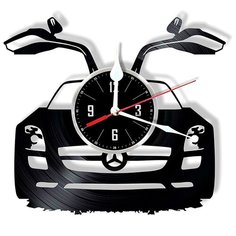 Настенные часы из виниловой пластинки "Mercedes" №3 Vinyl Lab