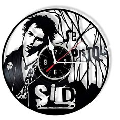 Настенные часы из виниловой пластинки "Сид Вишес" Vinyl Lab
