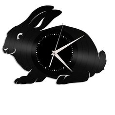 Настенные часы из виниловой пластинки "Заяц" Vinyl Lab