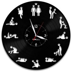 Настенные часы из виниловой пластинки "Камасутра" Vinyl Lab
