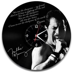 Настенные часы из виниловой пластинки "Фредди Меркьюри" Vinyl Lab