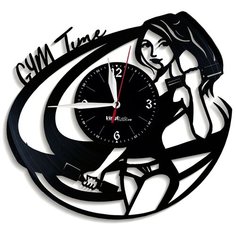 Настенные часы из виниловой пластинки "Gym" №2 Vinyl Lab