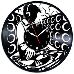 Настенные часы из виниловой пластинки "DJ" №1 Vinyl Lab