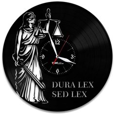 Настенные часы из виниловой пластинки "Фемида" Vinyl Lab