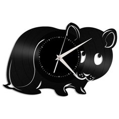 Настенные часы из виниловой пластинки "Хомяк" Vinyl Lab