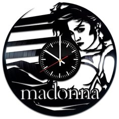 Настенные часы из виниловой пластинки "Madonna" Vinyl Lab